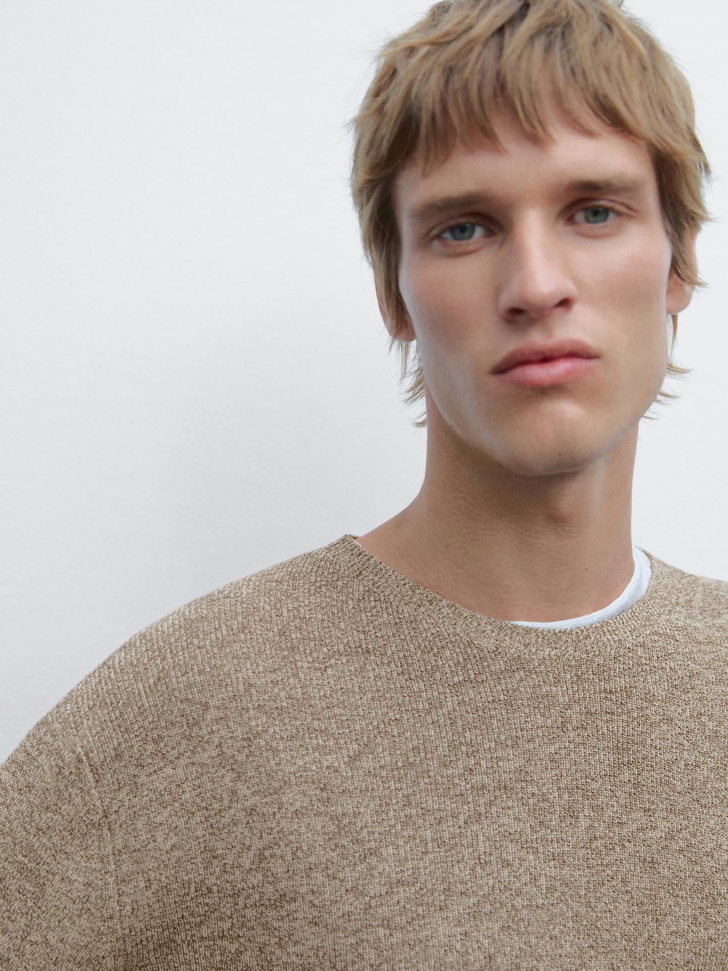 100% cotton  knit sweater